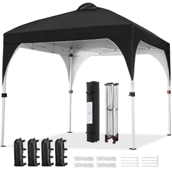 Yaheetech 8x8 FT Pop Up Canopy Tent with Roller Bag image {7}