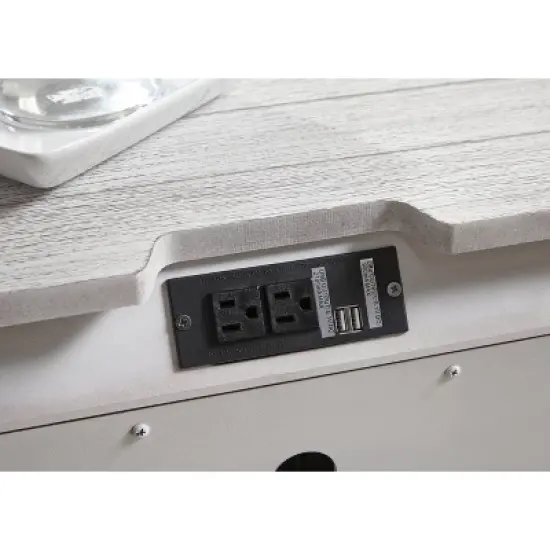 Brashland Three Drawer Nightstand White - Signature Design by Ashley image {2}