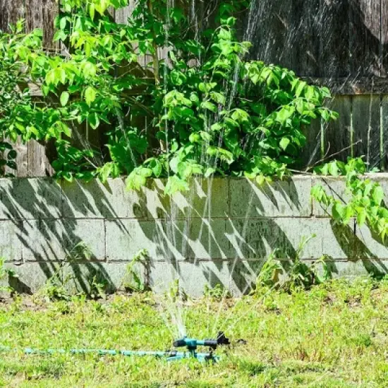 GrowGreen Garden Sprinkler, 360 Degree Rotating Sprinkler, Large Coverage, Solid ABS Plastic image {1}