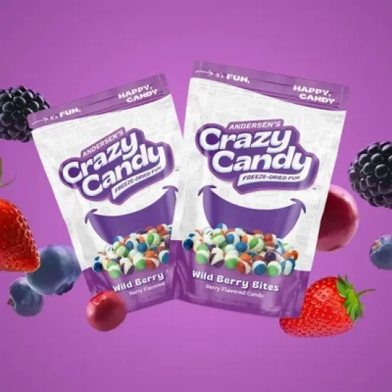 Crazy Candy Freeze Dried Candy - Wild Berry Bites - 3.9oz image {2}