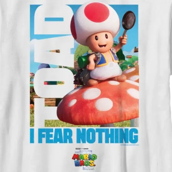 Boy's The Super Mario Bros. Movie Toad I Fear Nothing T-Shirt image {1}