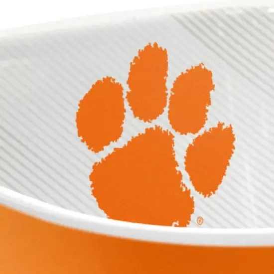 NCAA Clemson Tigers Serving Bowl: Melamine Rounded Square, 15 Volume Capacity image {2}