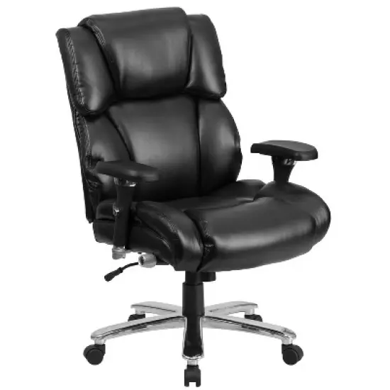 Flash Furniture HERCULES Series 24/7 Intensive Use Big & Tall 400 lb. Rated Executive Swivel Ergonomic Office Chair with Lumbar Knob and Tufted Headrest & Back image {11}
