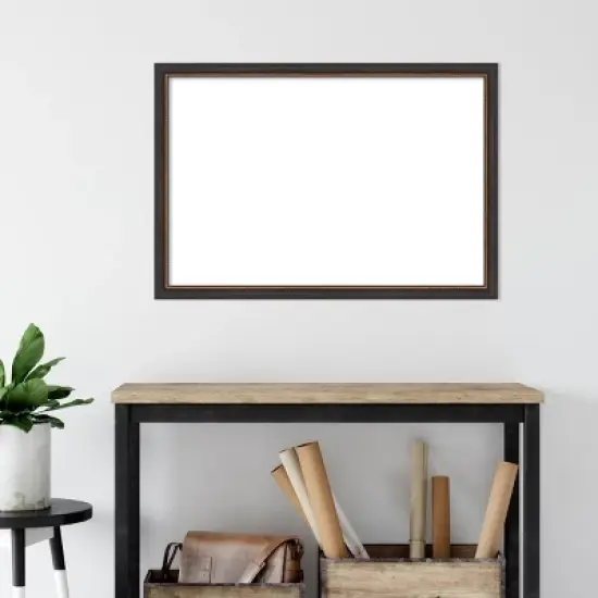 Amanti Art 27"x39" Ashton Black Framed Magnetic Dry Erase Board image {7}