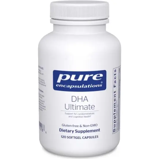 Pure Encapsulations DHA Ultimate - Eco-Friendly Supercritical CO2 Extracted DHA Fish Oil Concentrate image {1}