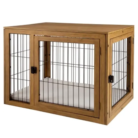 Pet Adobe Furniture-Style Dog Crate, Natural image {9}