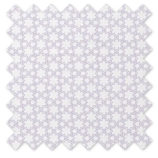 Bacati - Floral Quilted Muslin Changing Pad Cover Lilac image {8}