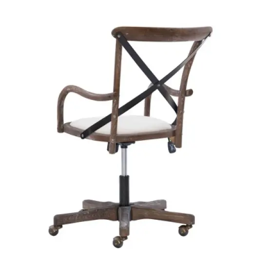 Carson Caf&eacute; Office Chair Gray - Linon image {4}