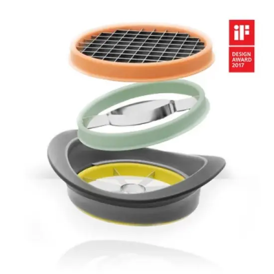 BergHOFF Leo 4 Pc All-in-One Slicer Set 7", Stainless Steel image {6}