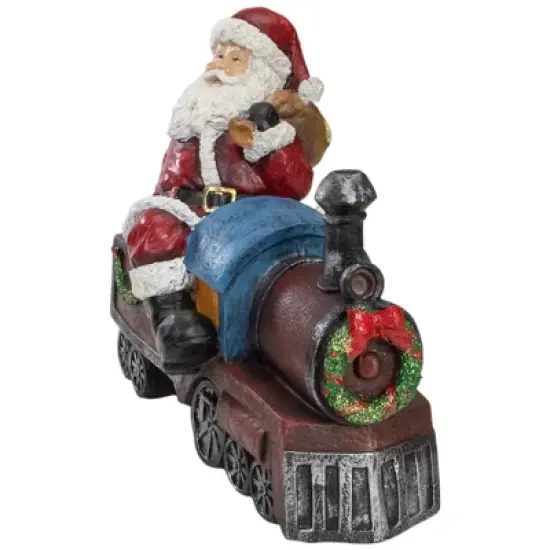 Northlight Santa on a Train Christmas Decoration - 14" image {1}