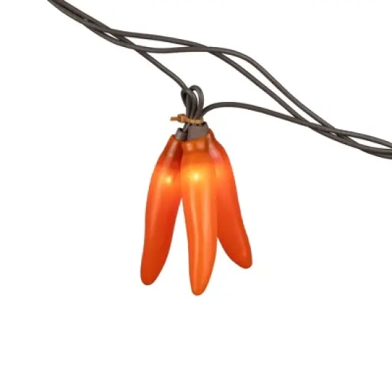 Northlight 36ct Chili Pepper Clustered String Lights Red - Brown Wire image {5}