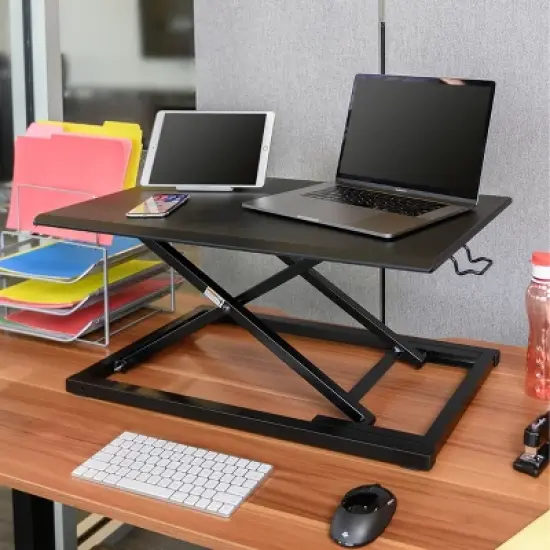 Stand Up Desk Store AirRise Adjustable Height Standing Desk Converter Monitor Stand image {3}