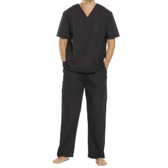 33300M-Red-S Tropi Unisex Scrub Sets Medical Scrubs Mens Scrubs image {3}