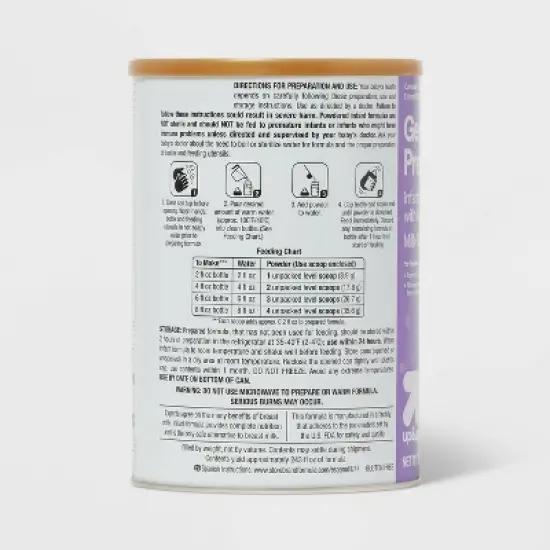 Gentle Premium Powder Infant Formula - 34oz - up&up&trade; image {2}
