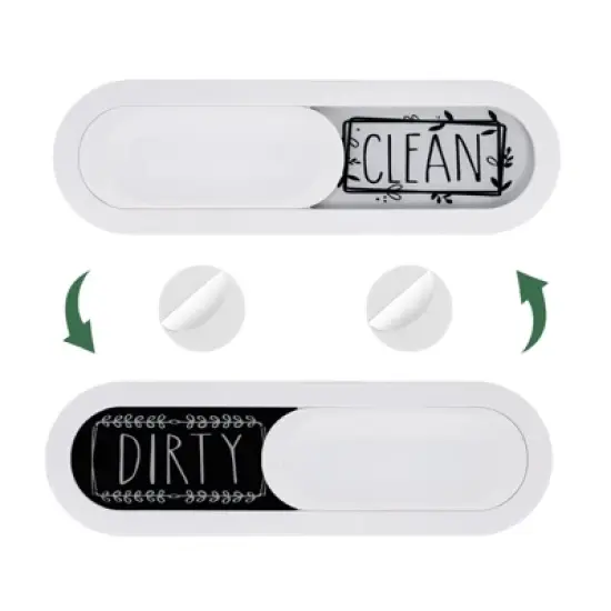 Unique Bargains Oval Clean Dirty Indicating Dishwasher Magnet image {8}