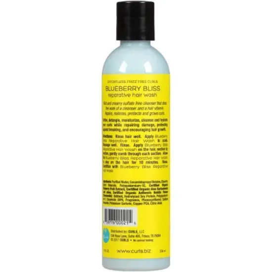 Curls Blueberry Bliss Reparative Hair Wash - 8 fl oz image {1}