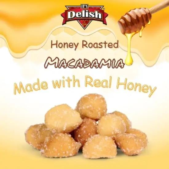 Honey Roasted Macadamia by It's Delish, 5 lbs Bulk Bag image {1}