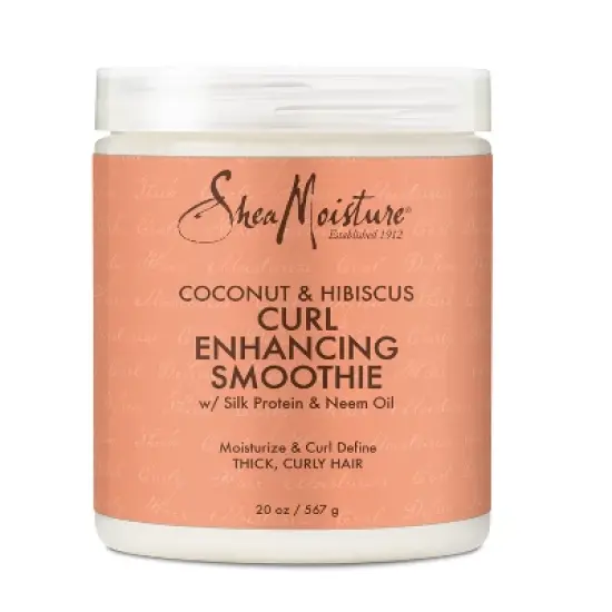 SheaMoisture Smoothie Curl Enhancing Cream for Thick Curly Hair Coconut and Hibiscus image {8}