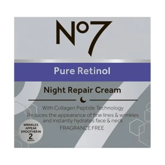 No7 Pure Retinol Night Repair Cream - 1.69 fl oz image {3}