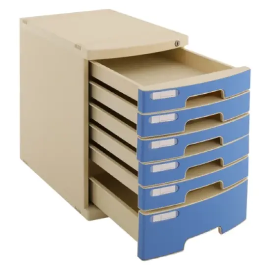YIYIBYUS Drawer Organizer, Drawer Box with 6 Compartments, Drawer File Organizer image {5}