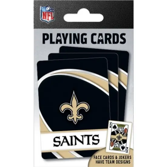 MasterPieces Officially Licensed NFL New Orleans Saints Playing Cards - 54 Card Deck for Adults image {4}