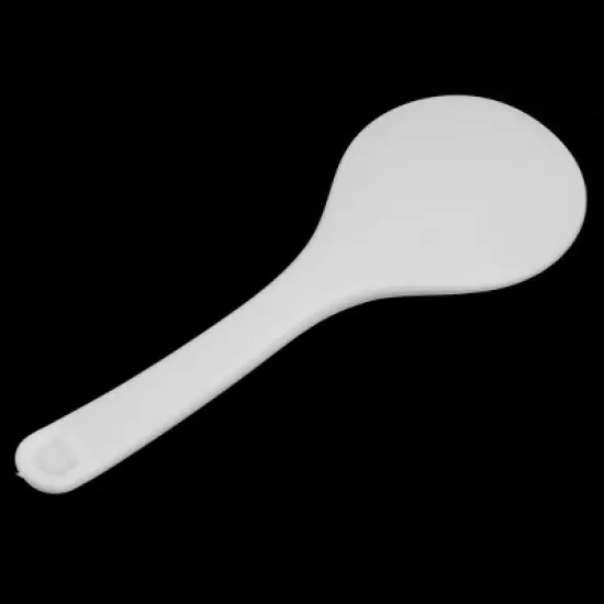 Unique Bargains Restaurant Kitchen Non-Stick Plastic Server Rice Paddle Spoon White 1 Pc image {2}