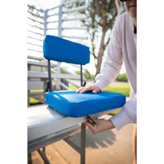 Stansport Steel Frame Foldable Coliseum Seat - Blue image {7}