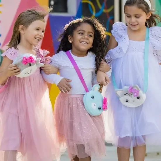 Adora Be Bright Purse for Little Girls - Stuffed Animal Bear Design - Eyes Light Up image {6}