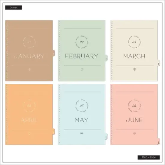 Happy Brands Organized July 2025 - June 2026 Weekly/Monthly Planner 9.37"x11.12" Soft Summer image {8}