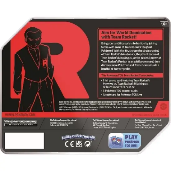 Pokemon TCG Team Rocket Tins | One of each image {5}