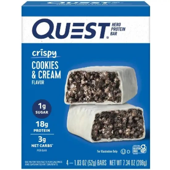 Quest Nutrition Hero Protein Bar - Crispy Cookies & Cream image {10}