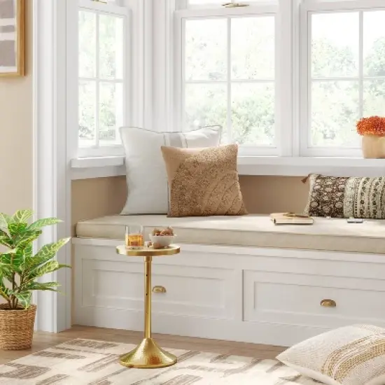 Oversized Placed Striped Square Throw Pillow - Threshold&trade; image {1}