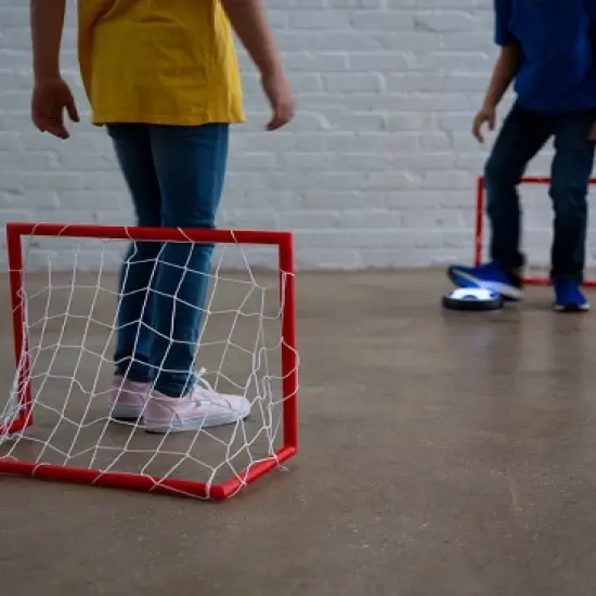 HearthSong Indoor Light Up Air Hover Soccer Game with Two Goals image {3}