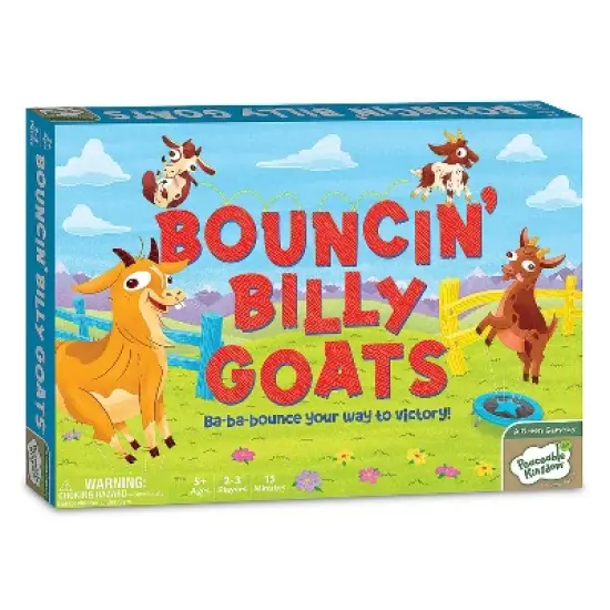 Peaceable Kingdom Bouncin&rsquo; Billy Goats Family Board Game - Practice Strategy with Family Games For Kids and Adults image {4}