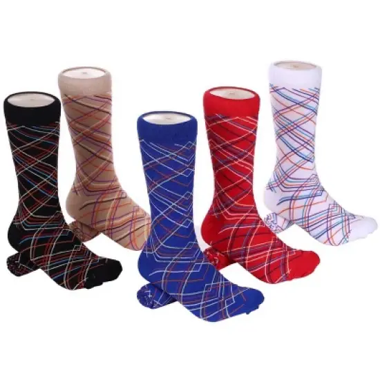 Mio Marino Men's Groovy Designer Dress Socks 5 Pack image {2}