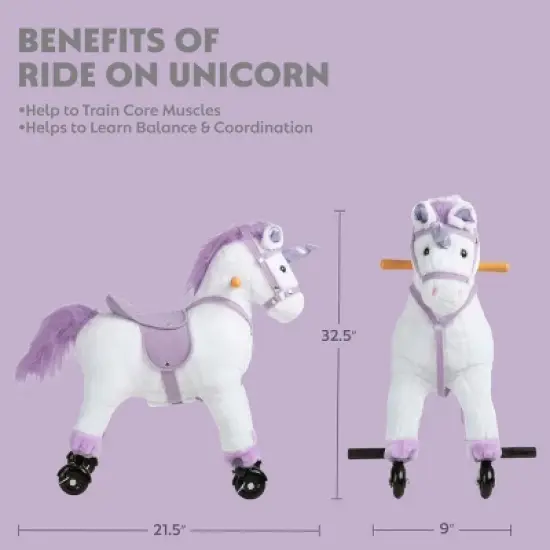 Happy Trails Ride on Horse - Walking Unicorn Toys image {4}