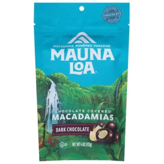 Mauna Loa Macadamia Nuts Dark Chocolate - Case of 6/4 oz image {1}