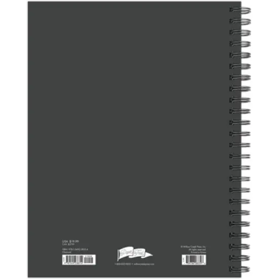 Willow Creek Press 2023-24 Academic Weekly Planner 8.5"x11" Softcover Charcoal image {6}