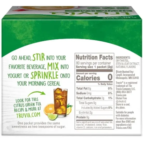 Truvia Original Calorie-Free Sweetener from the Stevia Leaf - 80 packets/5.64oz image {2}