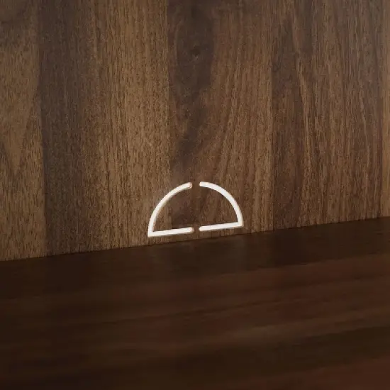 Teagan Record Storage Sideboard Brown Oak - Crosley image {14}