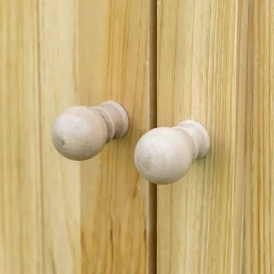 WELLFOR Outdoor Storage Cabinet Garden Tool Shed with Galvanized Top image {6}