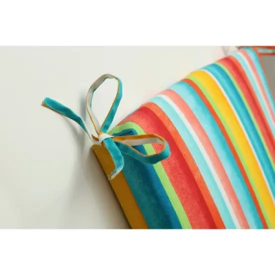 Outdoor/Indoor Squared Corners Chair Cushion Dina - Pillow Perfect image {1}