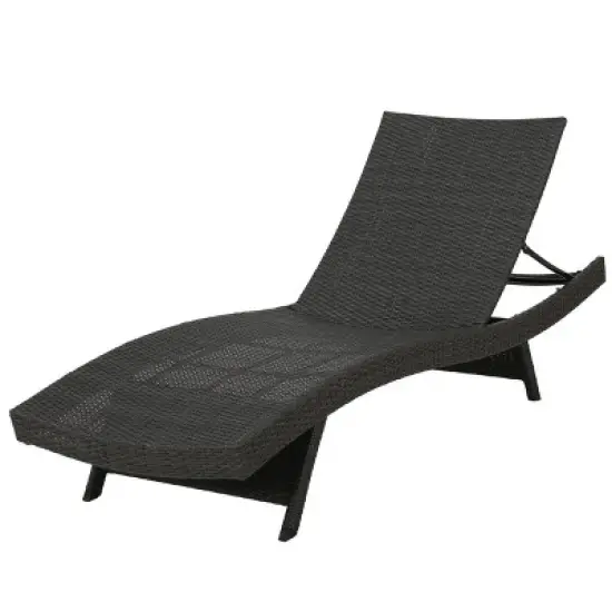 Christopher Knight Home Salem Outdoor Wicker Armless Adjustable Chaise Lounges with Cover (Set of 2) image {6}