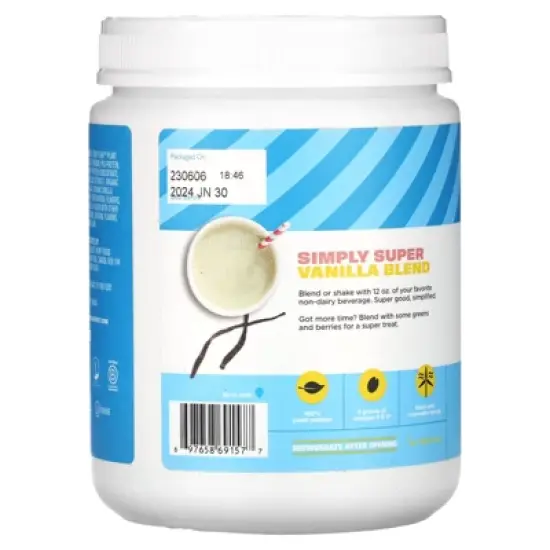 Manitoba Harvest Organic Hemp Yeah!, Plant Protein Blend, Vanilla, 1 lb (454 g) image {2}