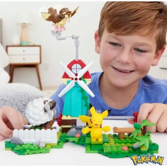 MEGA Pokemon Countryside Windmill with Action Figures, Building Set (240 pc) image {3}