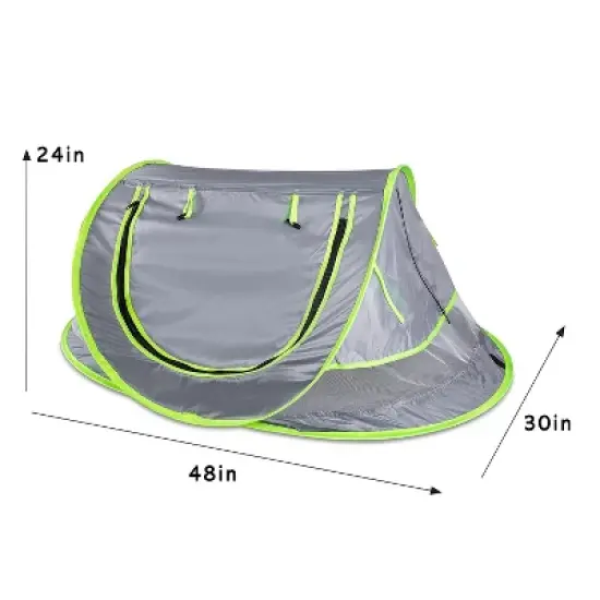 Zone Tech Pet Pop Up Tent - Portable Sunshade Foldable Travel Tent - Pet Camping Bed with Mosquito Net with UV Protection UPF 50+ image {2}