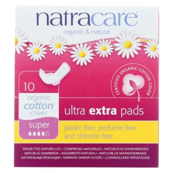 Natracare Organic Cotton Ultra Extra Pads Super - 10 ct image {4}