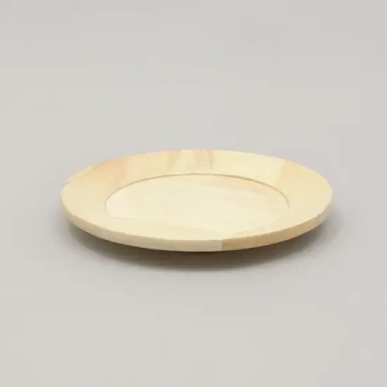 13" Handcrafted Wood Charger Plate Wooden Dinning Placemat Artisan Wood Tableware image {9}