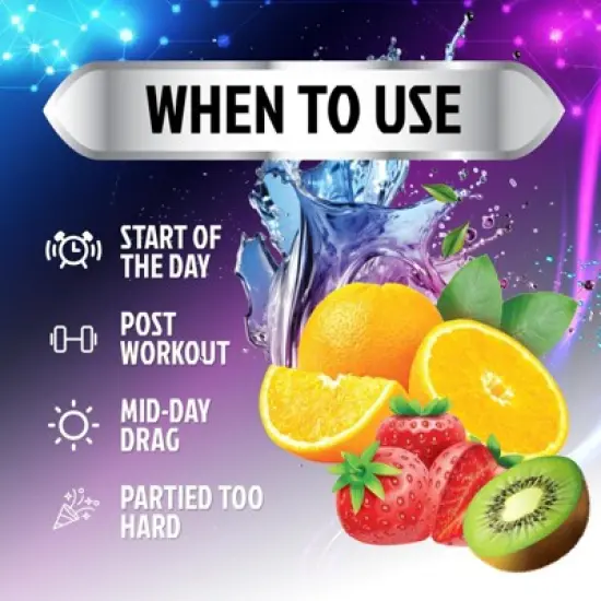 Daily Electrolyte Drink Mix Best Multivitamin Hydration Supplement 6 Electrolyte - 60 Servings By Nature's Nutrition image {3}