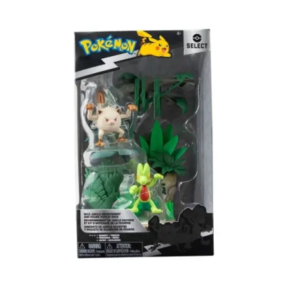 Pok&eacute;mon Select Jungle Environment Display with Mankey and Treecko Mini Figures image {2}